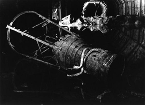 V-2 rocket engine, assembly chamber 29. Courtesy of Al Gilens.