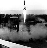 Liftoff of V–2 Rocket at Peenemünde. Courtesy of Wikimedia Commons.